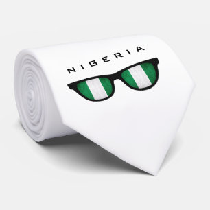 Nigeria Shades personalizado de texto y corbata de