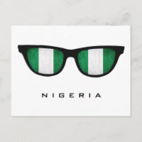 Nigeria Shades personalizado texto y postal color