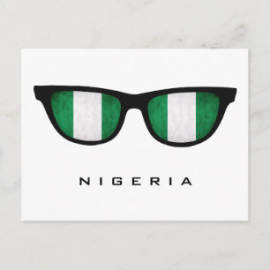 Nigeria Shades personalizado texto y postal color