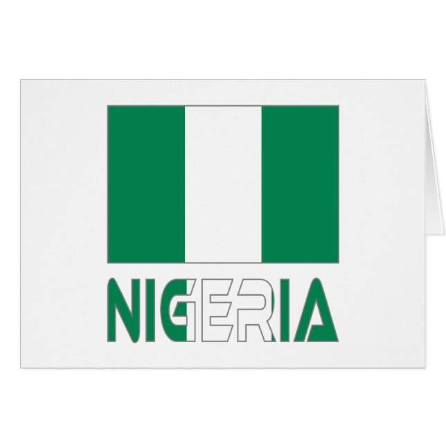 Nigerian Flag and Nigeria (Anverso (Horizontal))