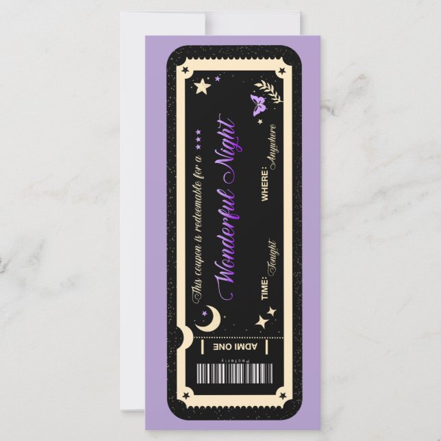  Night coupon (Anverso)