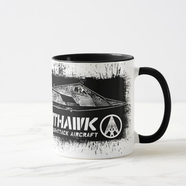 Nighthawk F-117 taza del campanero de 11 onzas (Derecha)