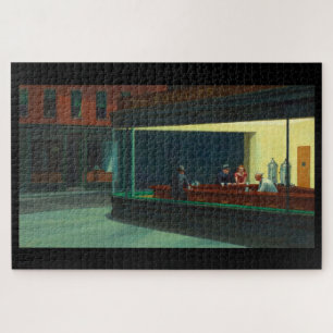 "Nighthawks" de Edward Hopper Jigsaw Puzzle