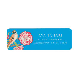 Nightingale & Flowers - Etiqueta de Personalizable