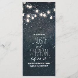 Nights Stars and String Light Programas de Boda