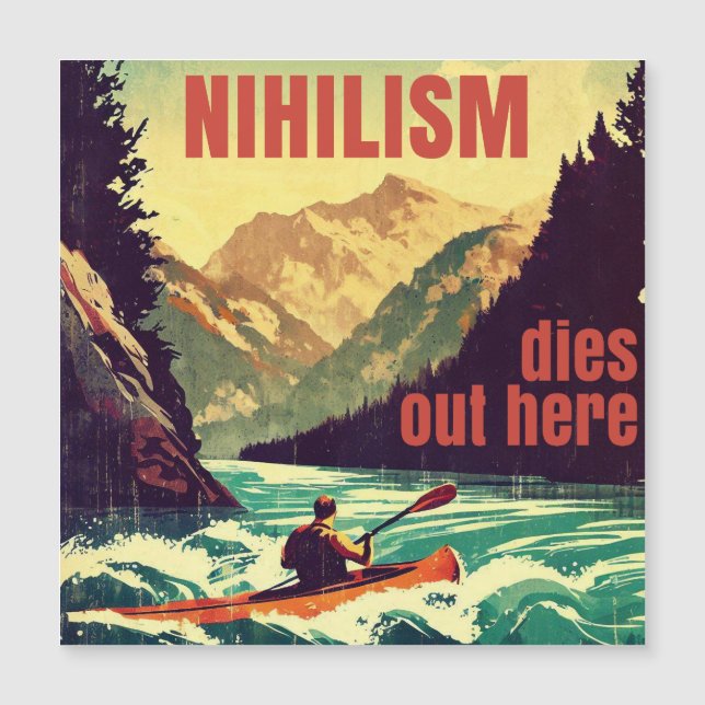 Nihilismo muere aquí fuera Kayak (Anverso)
