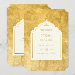 NIKAH - Invitación a Boda de oro de la Mezquita Is