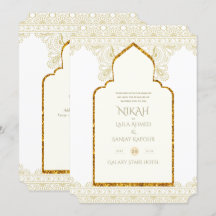NIKAH - Invitación a Boda de oro de la Mezquita Is