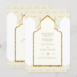 NIKAH - Invitación a Boda de oro de la Mezquita Is