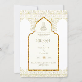 NIKAH - Invitación a Boda de oro de la Mezquita Is