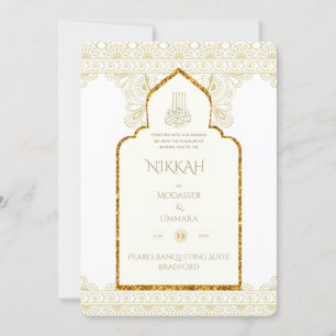 NIKAH - Invitación a Boda de oro de la Mezquita Is