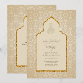 NIKAH - Invitación a Boda de oro de la Mezquita Is
