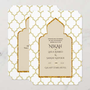 NIKAH - Invitación a Boda de oro de la Mezquita Is