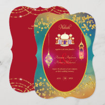 NIKAH - Invitación a la Boda Roja de Oro de la Mez