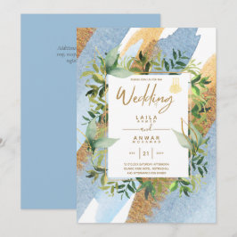 NIKAH - Invitaciones a la Boda Islámica de Oro Azu