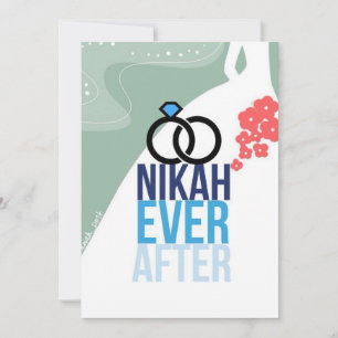 Nikkah nunca después de la invitación de boda