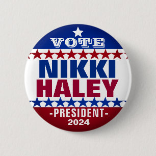 Nikki Haley para el botón de la campaña presidente