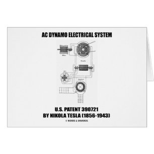 Nikola Tesla AC Dynamo Sistema Eléctrico Patente