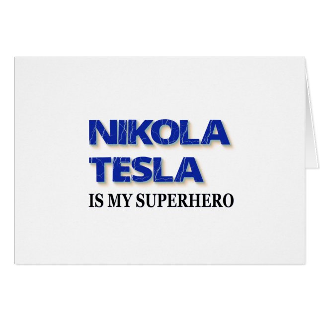 Nikola Tesla Es Mi Superhéroe (Anverso (Horizontal))