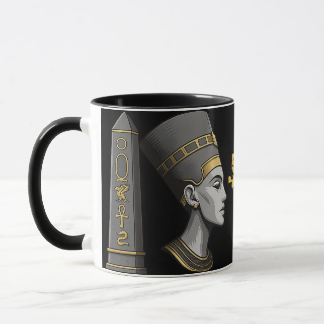 Nile Majesty Mug - Copa de Cerámica al Estilo Egip (Izquierda)