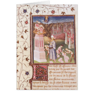 Nimrod que supervisa el edificio de la torre de