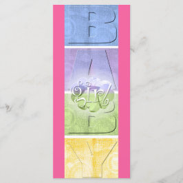 Niña bebé colorida (marcador grande)