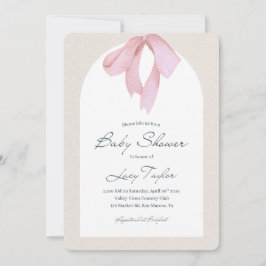 Niña bebé - Invitación a la ducha de baño