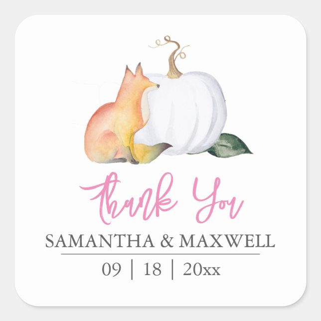 Niña bebé Pegatinas se burlan de los favores rosad (Anverso)