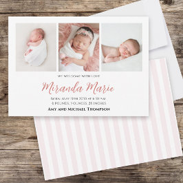 Niña Bebé Sobrecarga simple Típode de texto rosa