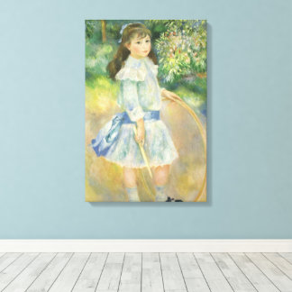 Niña con aro de Pierre Renoir, Arte fino vintage