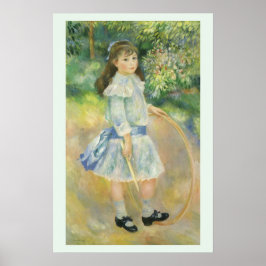 Niña con aro de Pierre Renoir, Arte fino vintage