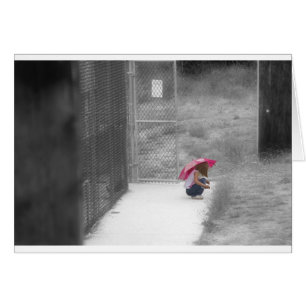 Niña con un paraguas rosado II