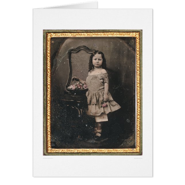 Niña con una cesta de las flores (40319) (Frente)