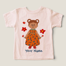 Niña Con Vestido Naranja (Trenza De Pan) Nombre Pe