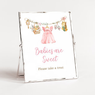 Niña cultivada localmente Bebés son dulces Señal