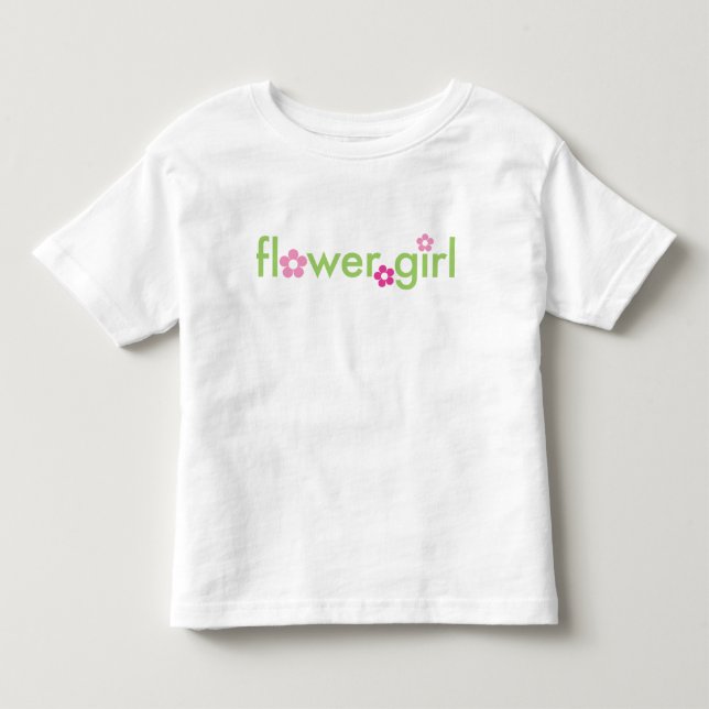 Niña de flores - Pequeña camiseta (Anverso)
