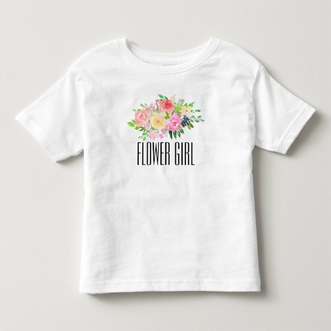 Niña de flores Toddler Tee Kids Camiseta de chica  (Anverso)