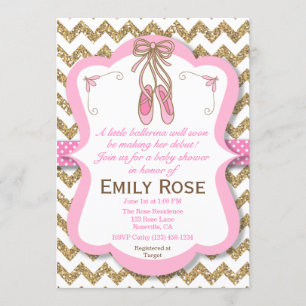 Niña de la invitación de Baby Shower de la