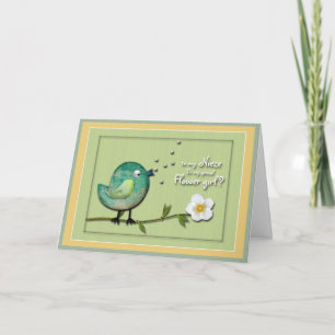 Niña de las flores Invitación a la sobrina