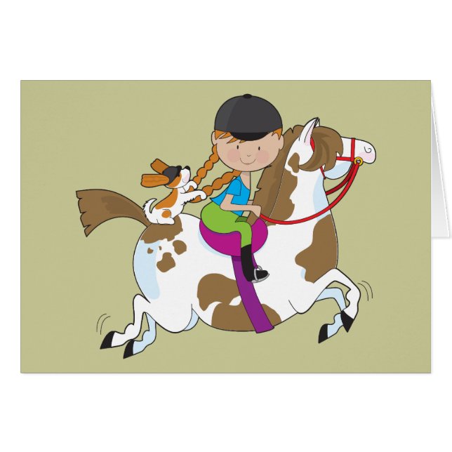 Niña en caballo (Anverso (Horizontal))