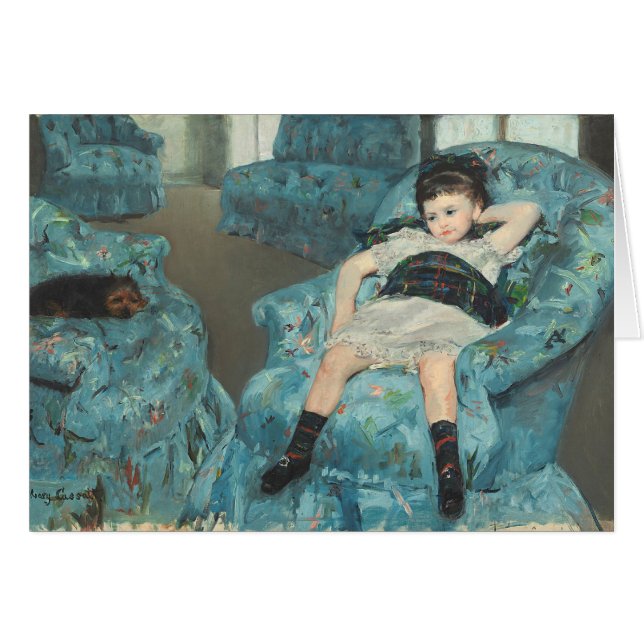 Niña en una butaca azul, 1878 (oi (Anverso (Horizontal))