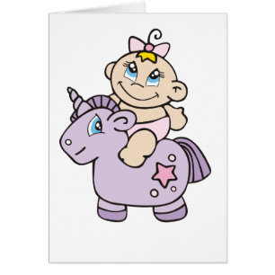 Niña en unicornio