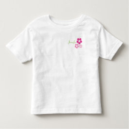Niña flor con nombre - Pequeña camiseta