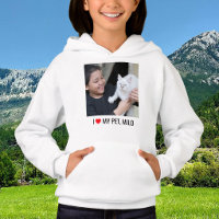 Niña Gata Los Niños Aman Mascota Foto Corazón Rojo