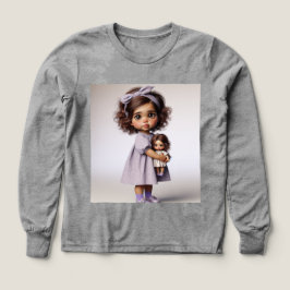 Niña pequeña vestida de lavanda, por Natasha Us