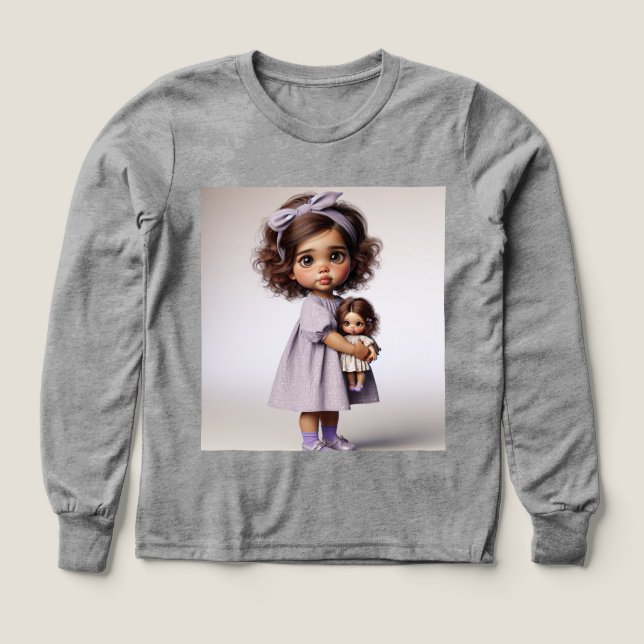 Niña pequeña vestida de lavanda, por Natasha Us (Diseño frontal)