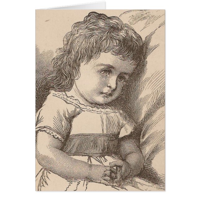 Niña pequeña y triste (Frente)