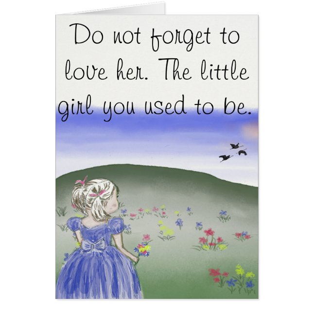 Niña, postal (Frente)