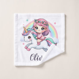 Niña preciosa de unicornio