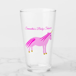 Niña rosa bonito Unicorn Personalizado Baby Shower